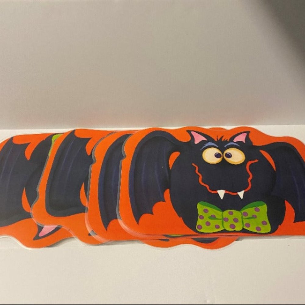 4 Bright Of America Reversible Washable Place mats Fall Halloween Thanksgiving
